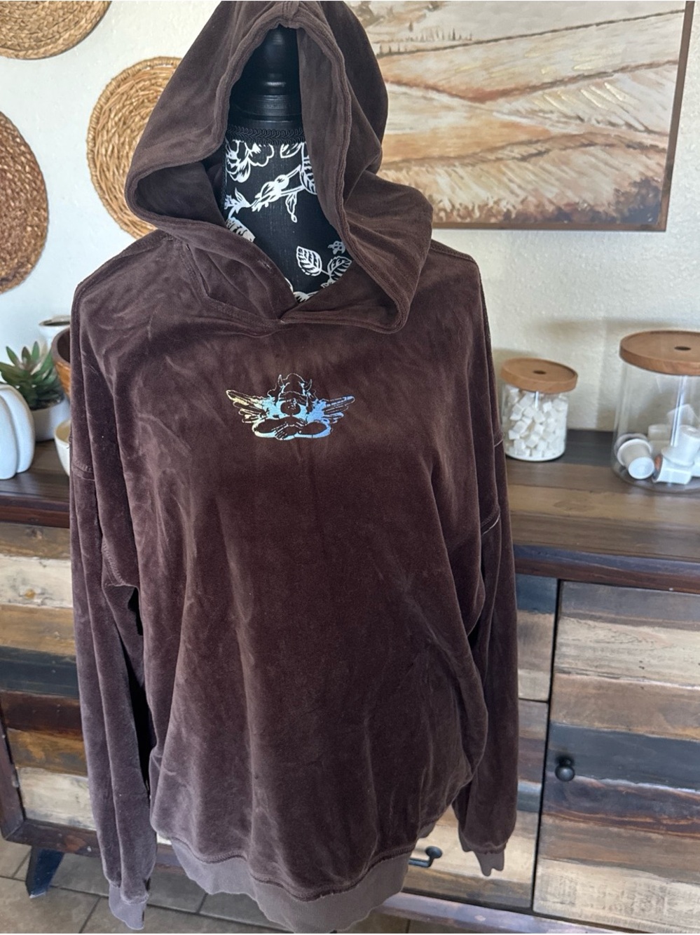 Boys lie velvet pullover